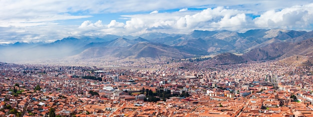 Cusco aerial view