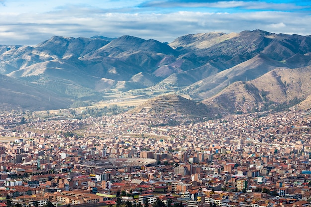 Cusco aerial view