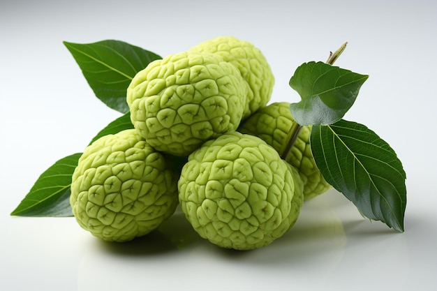 Custard Apple isolated on white background