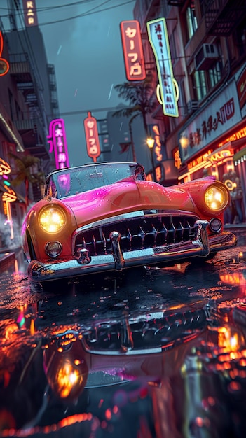 사용자 정의 Lowrider NeonLit 배경