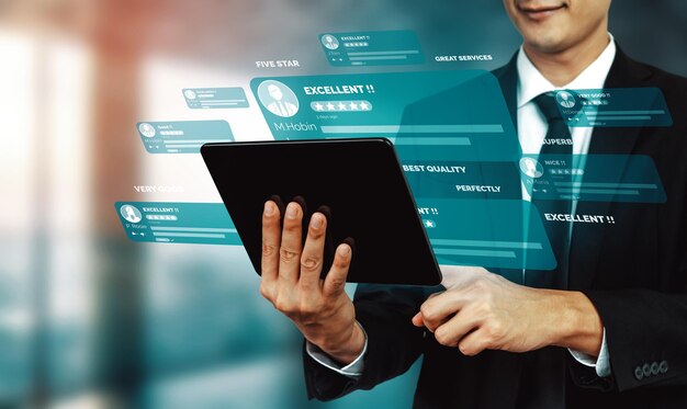 customer review satisfaction feedback survey concept uds