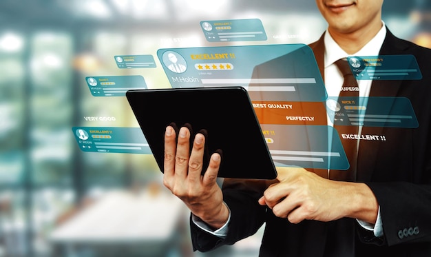 customer review satisfaction feedback survey concept uds
