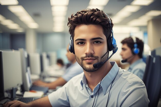 Photo customer service representative image generated ai