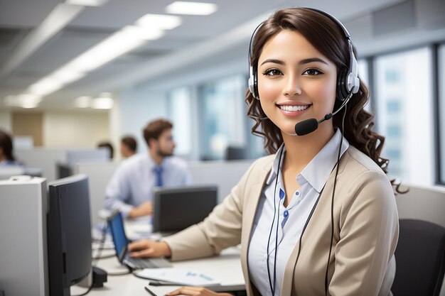 Photo customer service representative image generated ai