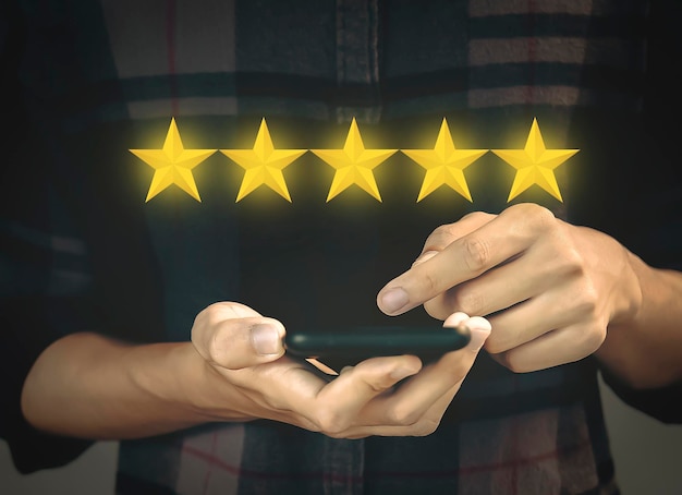 Customers rate 5-star satisfaction as the highest rating for product ideas and service.