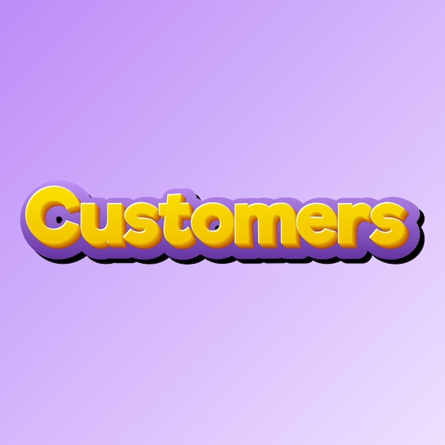 Customers text effect gold jpg attractive background card photo