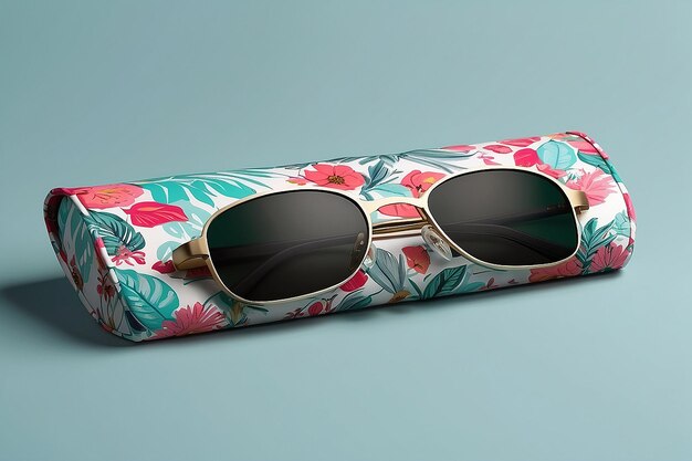 Customizable Sunglasses Case Mockup for Your Design