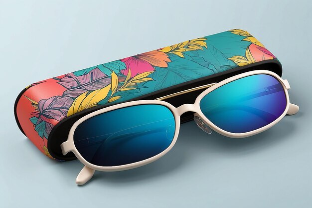 Customizable Sunglasses Case Mockup for Your Design