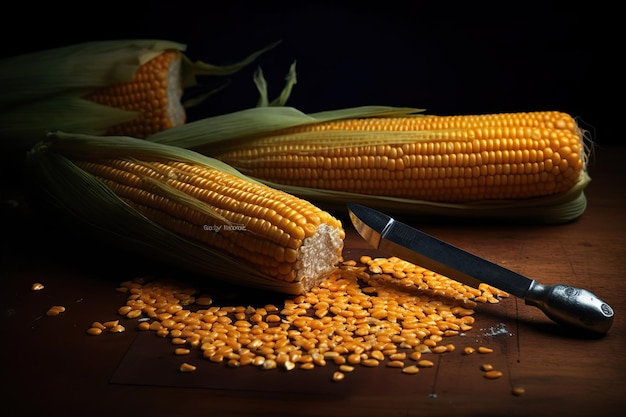 Cut corn