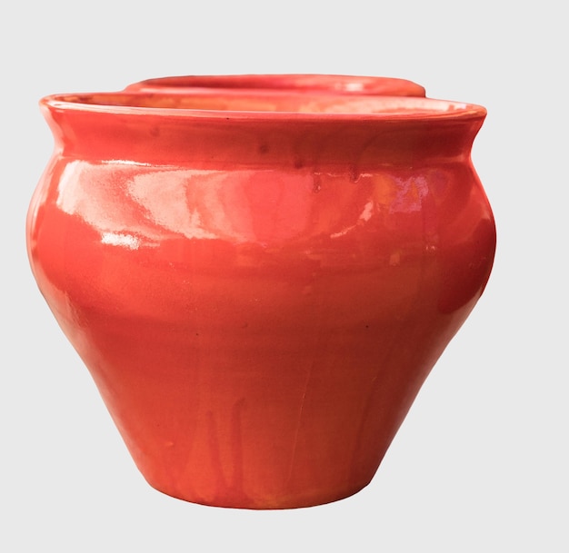 Photo cut out clay pot home decoration isolated