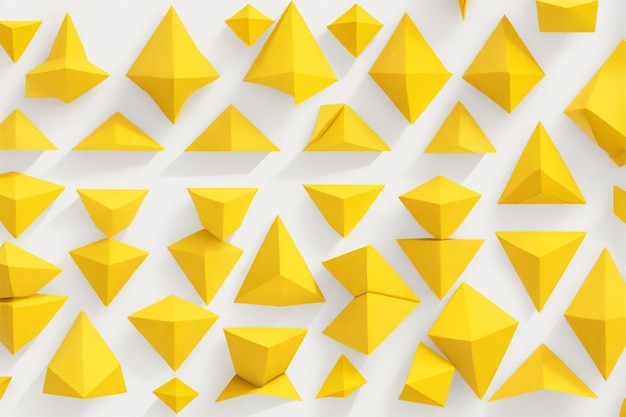 Cut paper in the shape of triangles Abstract background