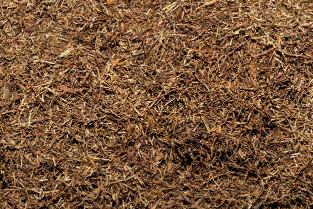 Cut tobacco and tobacco leaves