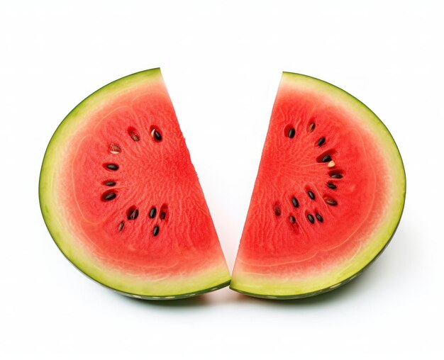 Cut watermelon isolated