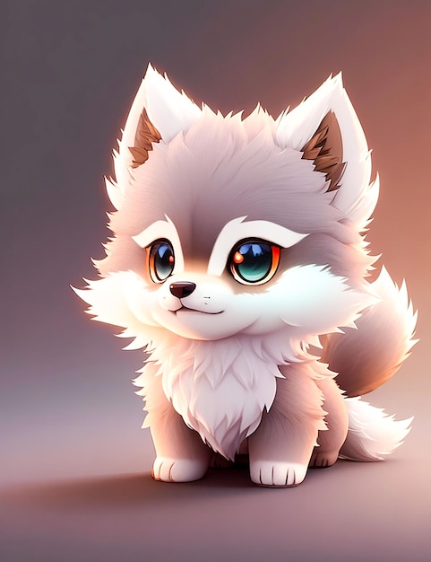 Cute 3d cartoon animal generate by AI