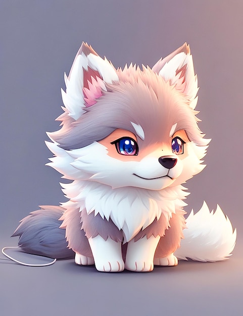 Cute 3d cartoon animal generate by AI