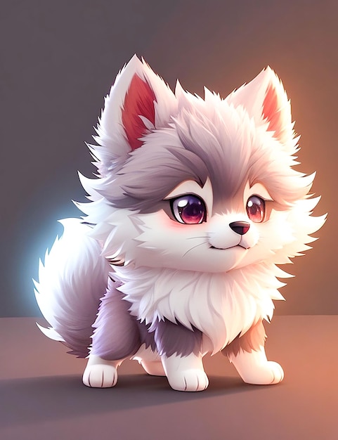 Cute 3d cartoon animal generate by AI