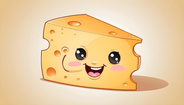 cute 3d cartoon cheese