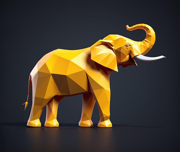 귀여운 3D 만화 코끼리 기