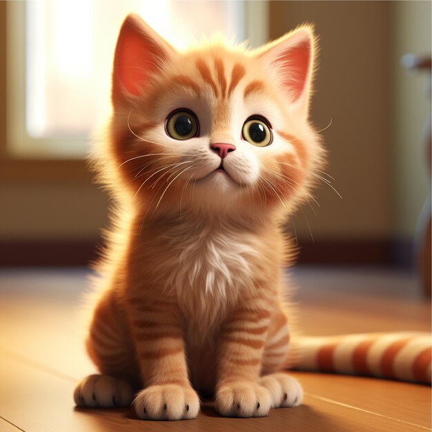 Photo cute 3d cats