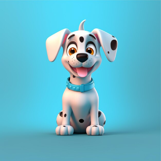 かわいい 3 d の犬