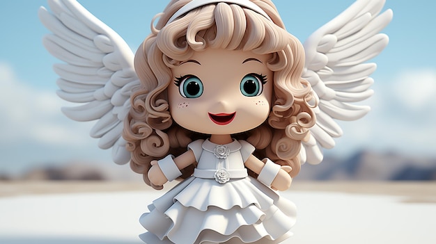 Photo cute 3d doll character