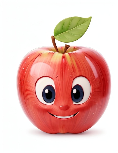 Cute 3d Funny Apple Character