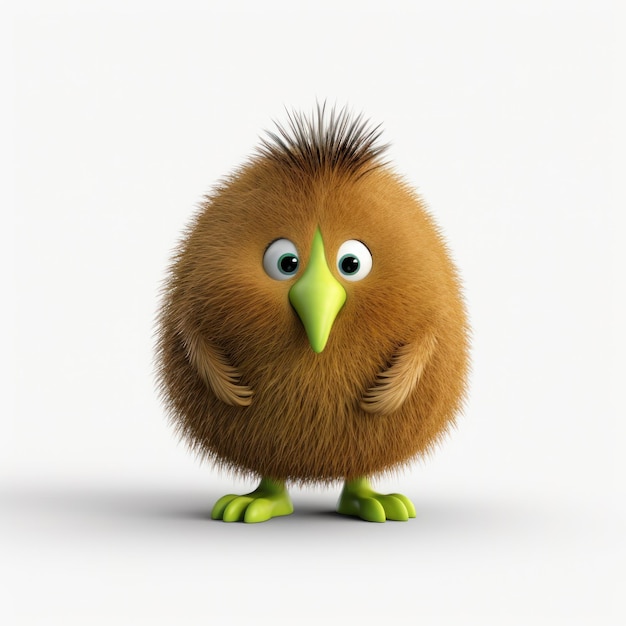 Cute 3D Kiwi Character