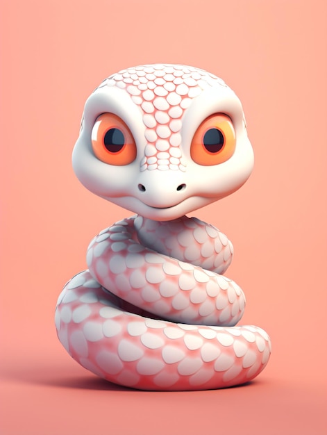 cute 3D snake