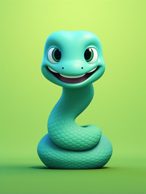 cute 3D snake