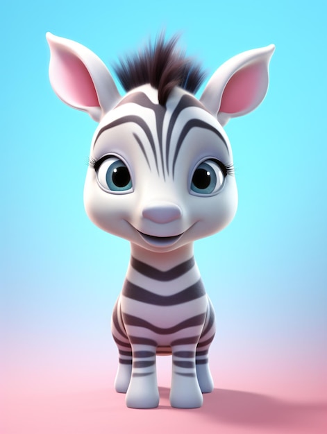 Cute 3D Zebra