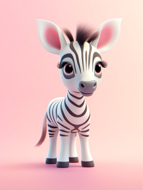 Cute 3D Zebra