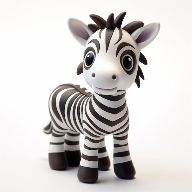 Photo cute 3d zebra