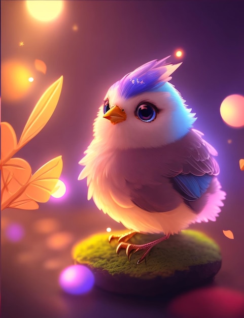 Cute Adorable Bird Illustration