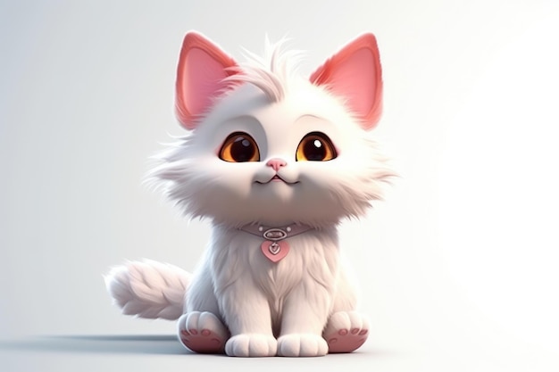 Cute Adorable Cartoon Cat