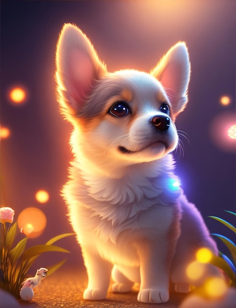 Cute Adorable Dog Illustration