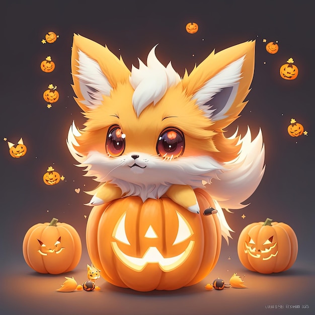 Premium AI Image | Cute and Adorable Halloween Ghosts Spooky Yet Charming