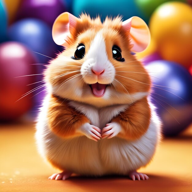 CUTE AND ADORABLE HAMSTER