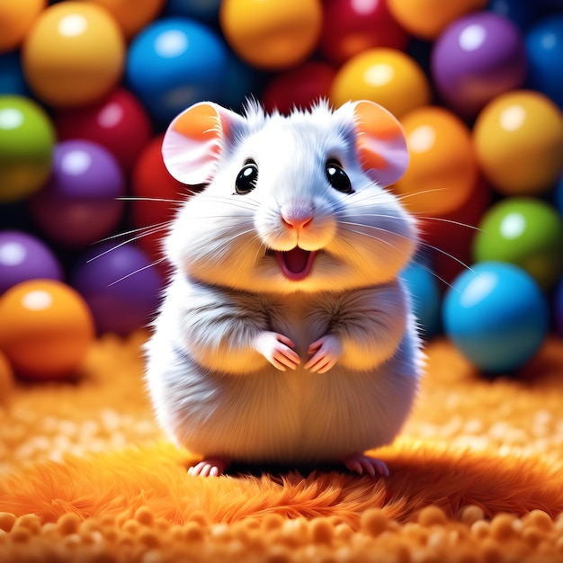 CUTE AND ADORABLE HAMSTER