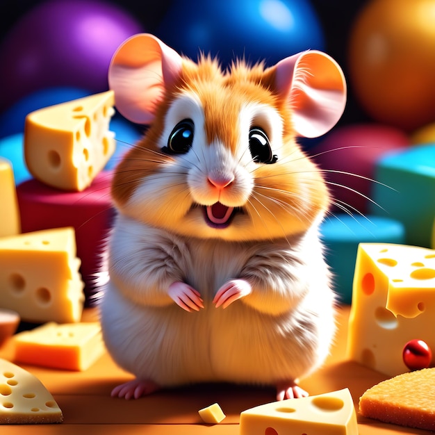 CUTE AND ADORABLE HAMSTER