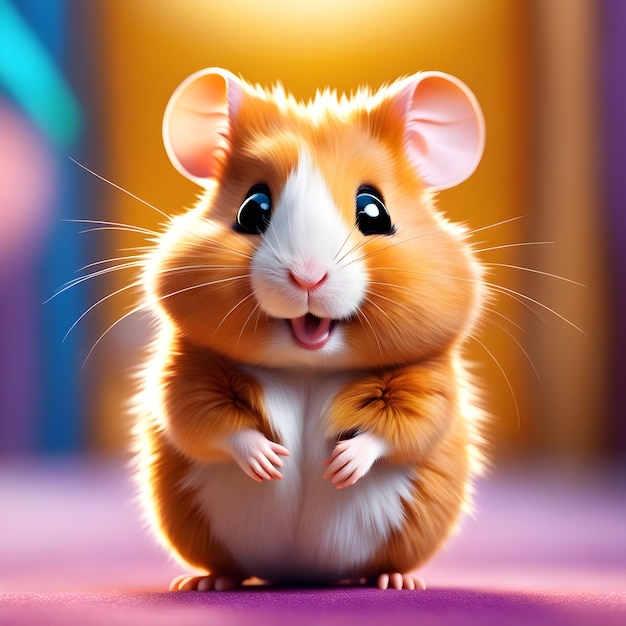 CUTE AND ADORABLE HAMSTER