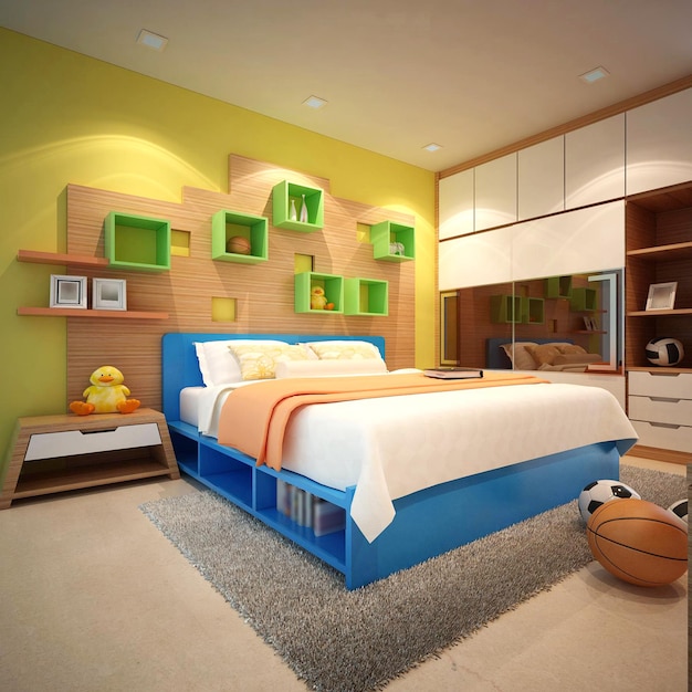 Cute and Adorable Kids Bedroom Interior Design