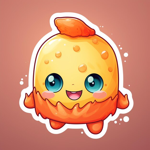 Photo cute adorable sticker game characters