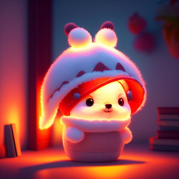 Cute and adorable toy in cozy interior