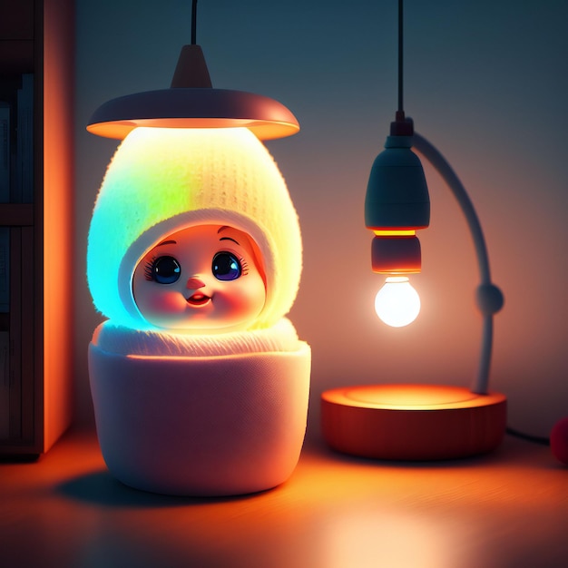 Cute and adorable toy in cozy interior