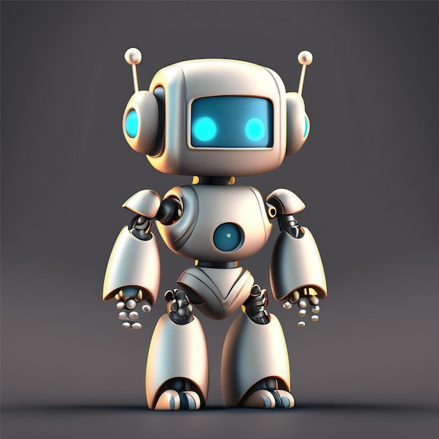 Photo cute ai 3d robot