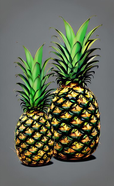 Photo cute ananas style