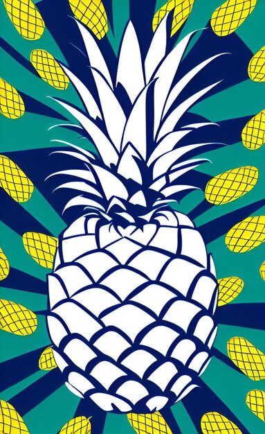 Photo cute ananas style