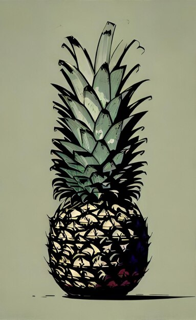 Photo cute ananas