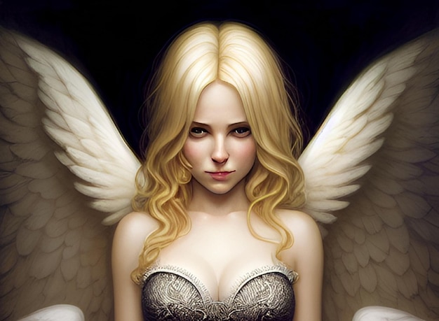 cute angel blond