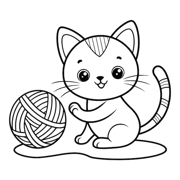 子供のための可愛い動物のカラーページ